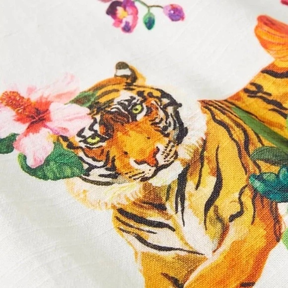 NWT Anthropologie Nathalie Lete Helena Tiger Kitchen Towel - Picture 2 of 2